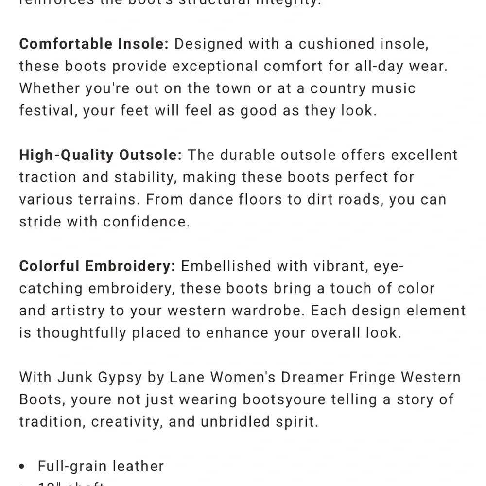 Lane Turquoise Fringe Cowboy Boots - Picture 8 of 15